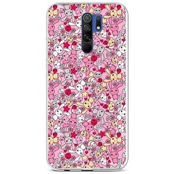 TopQ Kryt Xiaomi Redmi 9 silikon Pink Bunnies 52849 (Sun-52849)