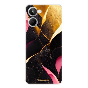 Odolné silikonové pouzdro iSaprio - Gold Pink Marble - Realme 10