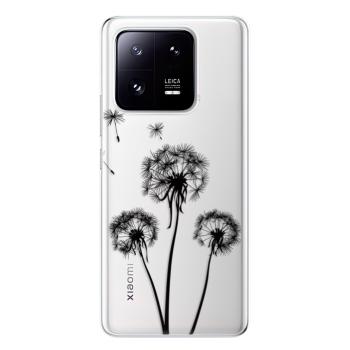 Odolné silikonové pouzdro iSaprio - Three Dandelions - black - Xiaomi 13 Pro