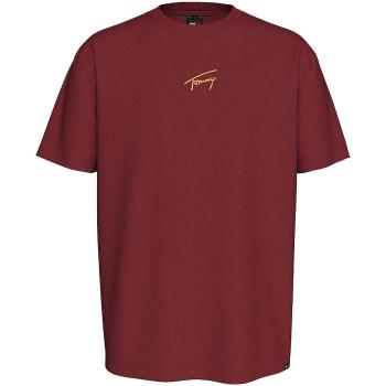 Tommy Jeans  Gold Signature T-Shirt Regatta Red  Tričká a polokošele