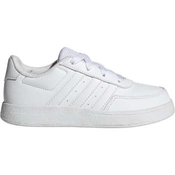 adidas BREAKNET 2.0 K Dětská volnočasová obuv, bílá, velikost 39 1/3