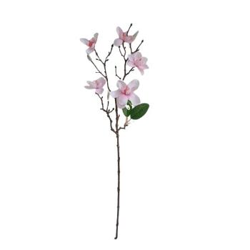 Umělá větvička Magnolie světle růžová, 64 cm