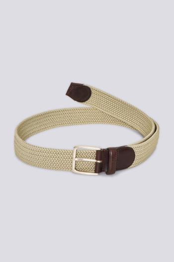 OPASEK GANT ELASTIC BRAID BELT DRY SAND2