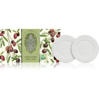 La Florentina Olive Flowers Sculpted Soap přírodní tuhé mýdlo Olive Leaf Extract 2x115 g