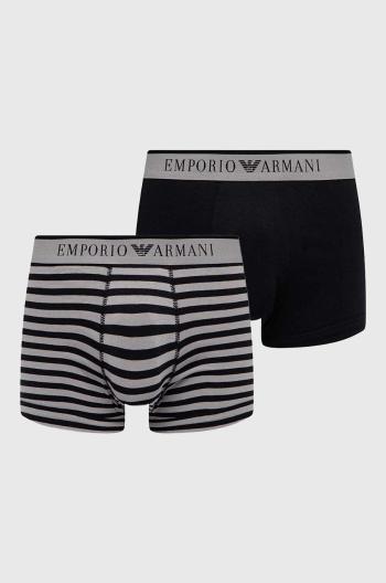 Boxerky Emporio Armani Underwear 2-pack pánské, černá barva, 111210 4R542