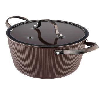 Valdinox Caserolă cu capac Stripes 24 cm, 4,0 l, 24 cm