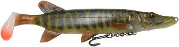 Savage gear gumová nástraha 4d pike shad ss striped pike 20 cm 65 g