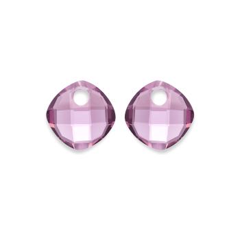 Sparkling Jewels Přívěsky na náušnice z fialového růženínu EAGEM59-CC