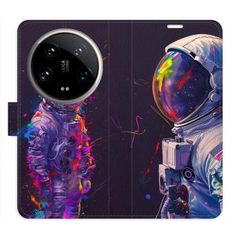 Flipové pouzdro iSaprio - Neon Astronaut 02 - Xiaomi 14 Ultra