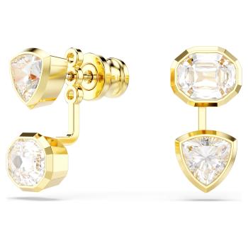 Swarovski Asymetrické pozlacené náušnice 2v1 Imber 5705461