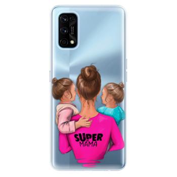 Odolné silikonové pouzdro iSaprio - Super Mama - Two Girls - Realme 7 Pro