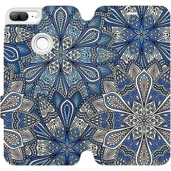 Flipové pouzdro na mobil Honor 9 Lite - V108P Modré mandala květy (5903226255870)