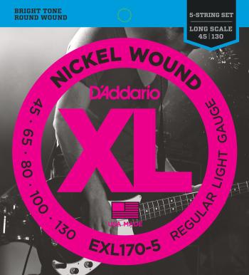 D'Addario EXL170-5 Struny pro 5-strunnou baskytaru