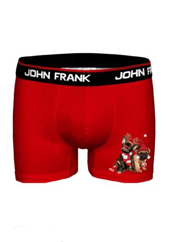 Pánské boxerky John Frank JFBD40-CH-FRIENDS M Červená