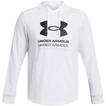 Under Armour RIVAL Pánská mikina, bílá, velikost