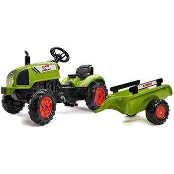 Falk Šlapací traktor 2041C Claas Arion s vlečkou a otvírací kapotou (3016200204138)