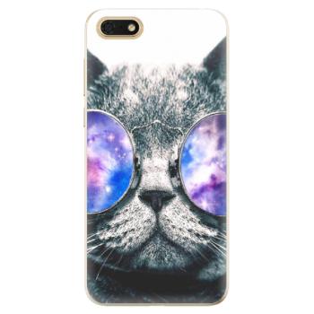 Odolné silikonové pouzdro iSaprio - Galaxy Cat - Huawei Honor 7S