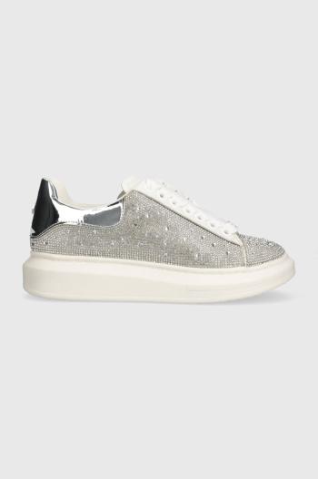 Sneakers boty Steve Madden Glimmer-R stříbrná barva, SM11001471