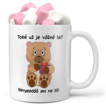 Hrnek Tobě už je tolik? (věk: 36, Náplň hrníčku: Marshmallow)