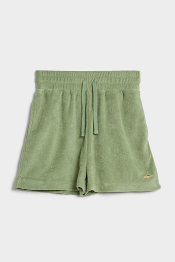 ŠORTKY GANT HIGH WAIST TOWELING SHORTS KALAMATA GREEN