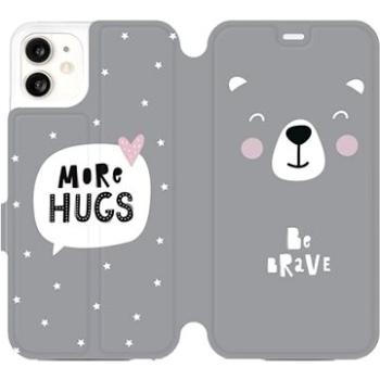 Flipové pouzdro na mobil Apple iPhone 11 - MH06P Be brave - more hugs (5903226976447)