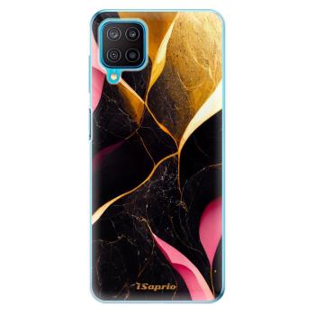 Odolné silikonové pouzdro iSaprio - Gold Pink Marble - Samsung Galaxy M12