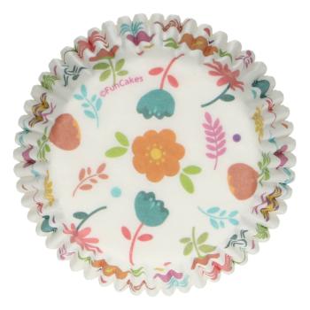 Cakesupplies Košíčky na pečení - Floral 48 ks