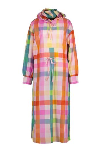 ŠATY GANT REL MULTI CHECKED CTN SILK DRESS MULTICOLOR