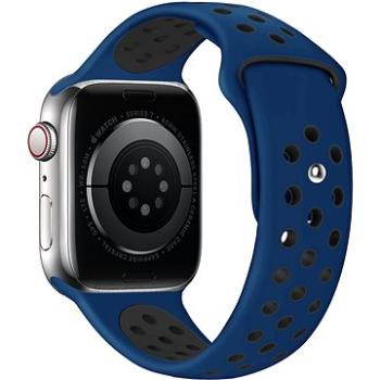 Eternico Sporty pro Apple Watch 42mm / 44mm / 45mm / Ultra 49mm Solid Black and Blue (AET-AWSP-BlBl-42)