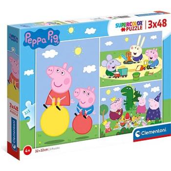 Puzzle 3x48 Prasátko Peppa (8005125252633)