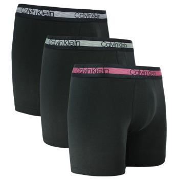 Calvin Klein pánské černé boxerky 3pack - S (ZCV)