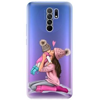 iSaprio Kissing Mom - Brunette and Girl pro Xiaomi Redmi 9 (kmbrugirl-TPU3-Rmi9)