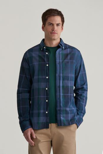 KOŠILE GANT REG GMNT DYED CHECK SHIRT DUSTY NAVY