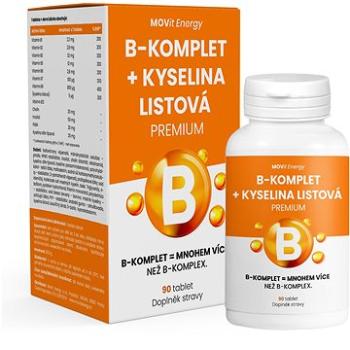 MOVit B-Komplet + Kyselina listová PREMIUM, 90 tablet (8594202100436)