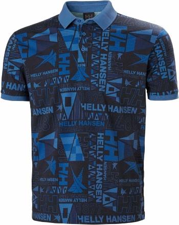 Helly Hansen Men's Newport Polo tričko s krátkým rukávem Ocean Burgee Aop S