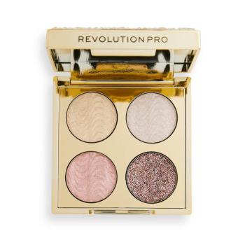 Revolution PRO Paletka očních stínů Ultimate Crystal Eye Quad Champagne Crystal 3,2 g