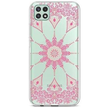 TopQ Samsung A22 5G silikon Pink Mandala 60555 (Sun-60555)