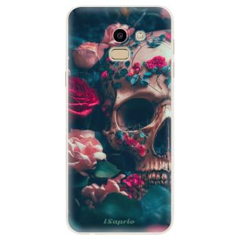 Odolné silikonové pouzdro iSaprio - Skull in Roses - Samsung Galaxy J6