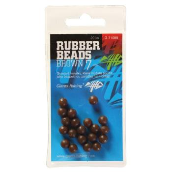 Giants Fishing Gumové kuličky Rubber Beads Transparent Brown 20ks