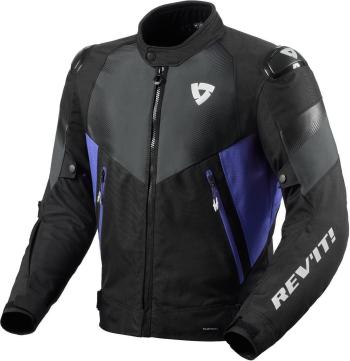 Rev'it! Jacket Control H2O Black/Blue XL Textilní bunda