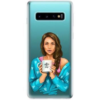 iSaprio Coffe Now - Brunette pro Samsung Galaxy S10 (cofnobru-TPU-gS10)