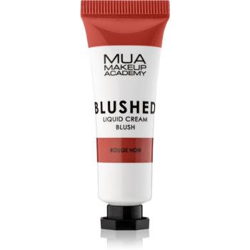 MUA Makeup Academy Blushed Liquid Blusher tekutá tvářenka odstín Rouge Noir 10 ml