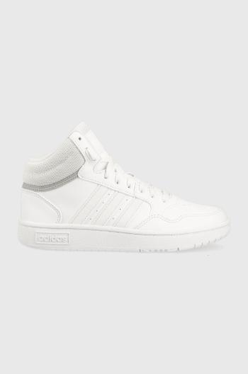 Sneakers boty adidas Originals HOOPS MID 3. K bílá barva