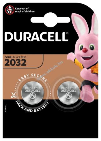 Lithium gombelem, Battery Duracell CR2032 Pokemon GO Plus 2db/csom.