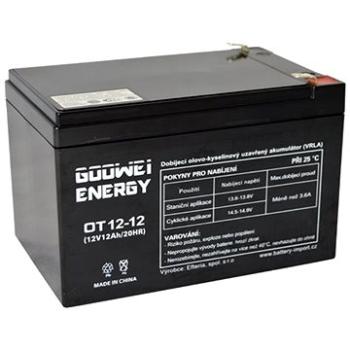 GOOWEI ENERGY Bezúdržbový olovený akumulátor OT12-12, 12 V, 12 Ah