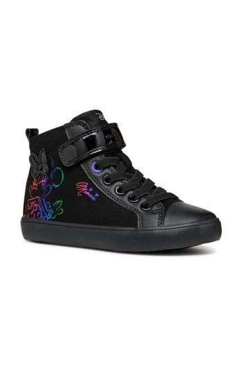 Dětské sneakers boty Geox JISLI černá barva, J464NE.0AU02