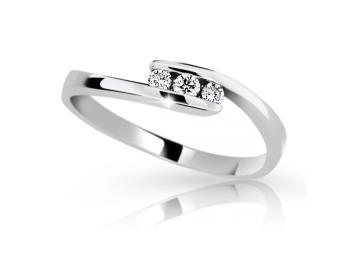 Cutie Jewellery Něžný prsten z bílého zlata se zirkonem Z6869-2072-10-X-2 58 mm