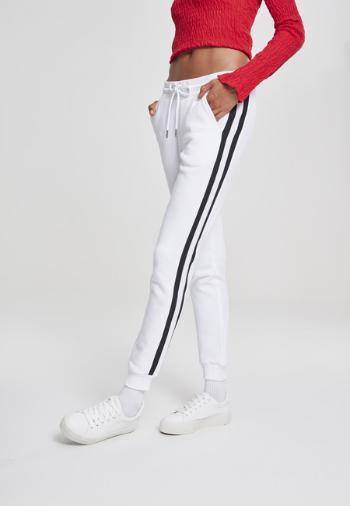 Urban Classics Ladies College Contrast Sweatpants white/black/white