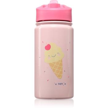 Saro Baby Thermos Bottle with Straw termoska s brčkem Pink 350 ml