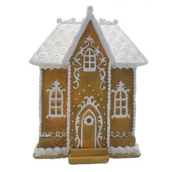 Svítící perníková chaloupka Gingerbread House - 12*9*15 cm 6PR4191